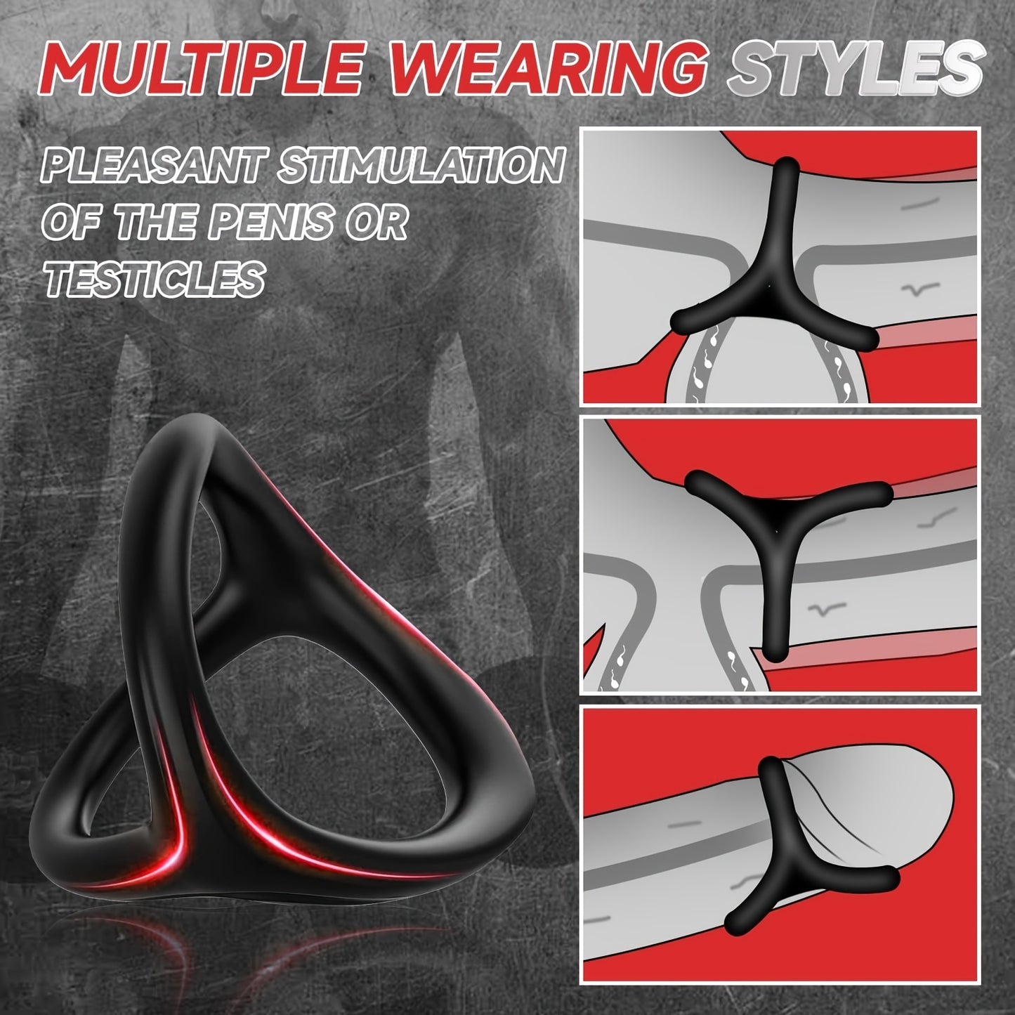 1pc Silicone Penis Cock Ring Male Couple Sex Toys Silicone Lock Sperm Ring Male Couple Toys Cock Ring for Man Adult Sex Toys