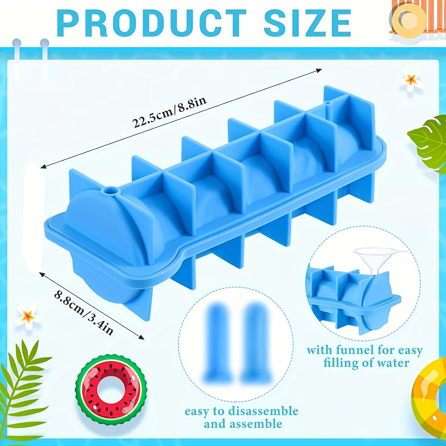 Fun & Quirky Silicone Ice Cube Mold Tray - Lead-Free, Perfect for Whiskey, Cocktails, Juice, Tea & Coffee - DIY Party Gift Idea