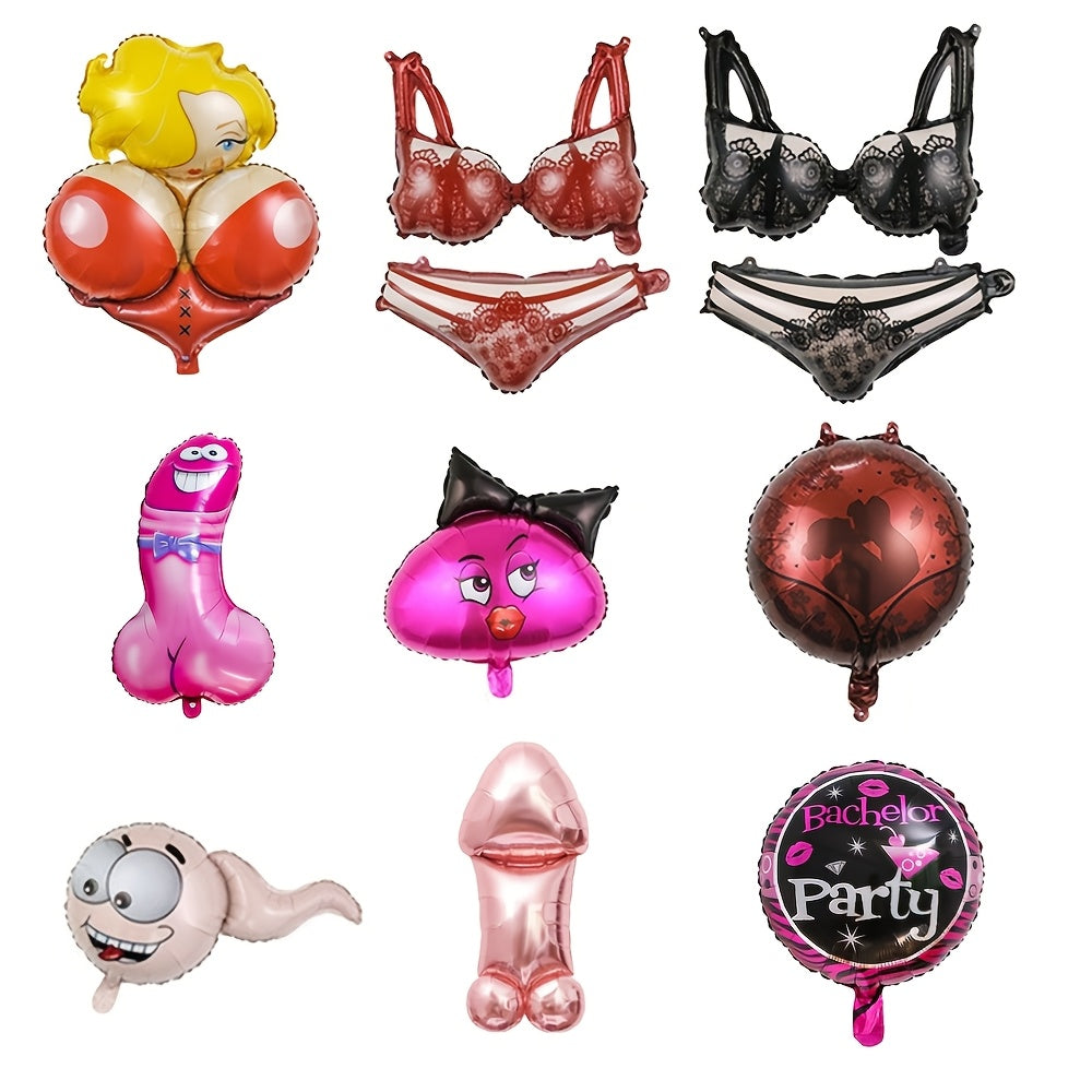 3pcs Hilarious Inflatable Balloons for Bachelorette Parties & Hen Nights - Perfect for Adult Celebrations, Room Decor, and Holiday Festivities