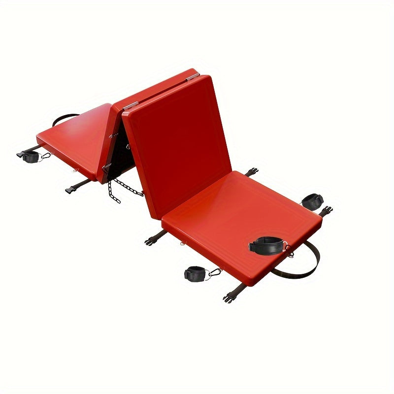 SM Folding Bed Black and Red Couple Bondage Props Portable Mat Sex Furniture