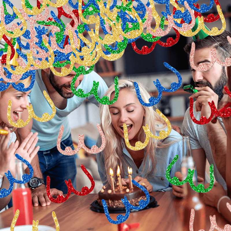 100pcs Vibrant Confetti Pack for Parties - Perfect for Birthdays, Bachelorette & Adult Celebrations - Mixed Colors with Sparkling Sequins