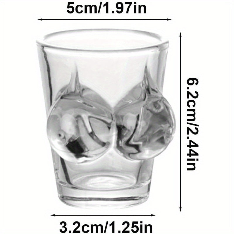 Funny Bikini Body-Shaped Whiskey Glass - Modern Crystal Drinking Cup for Wine Lovers, Perfect for Bachelor Parties & Birthday Celebrations, 3D, Non-traditional, Bar Decoration