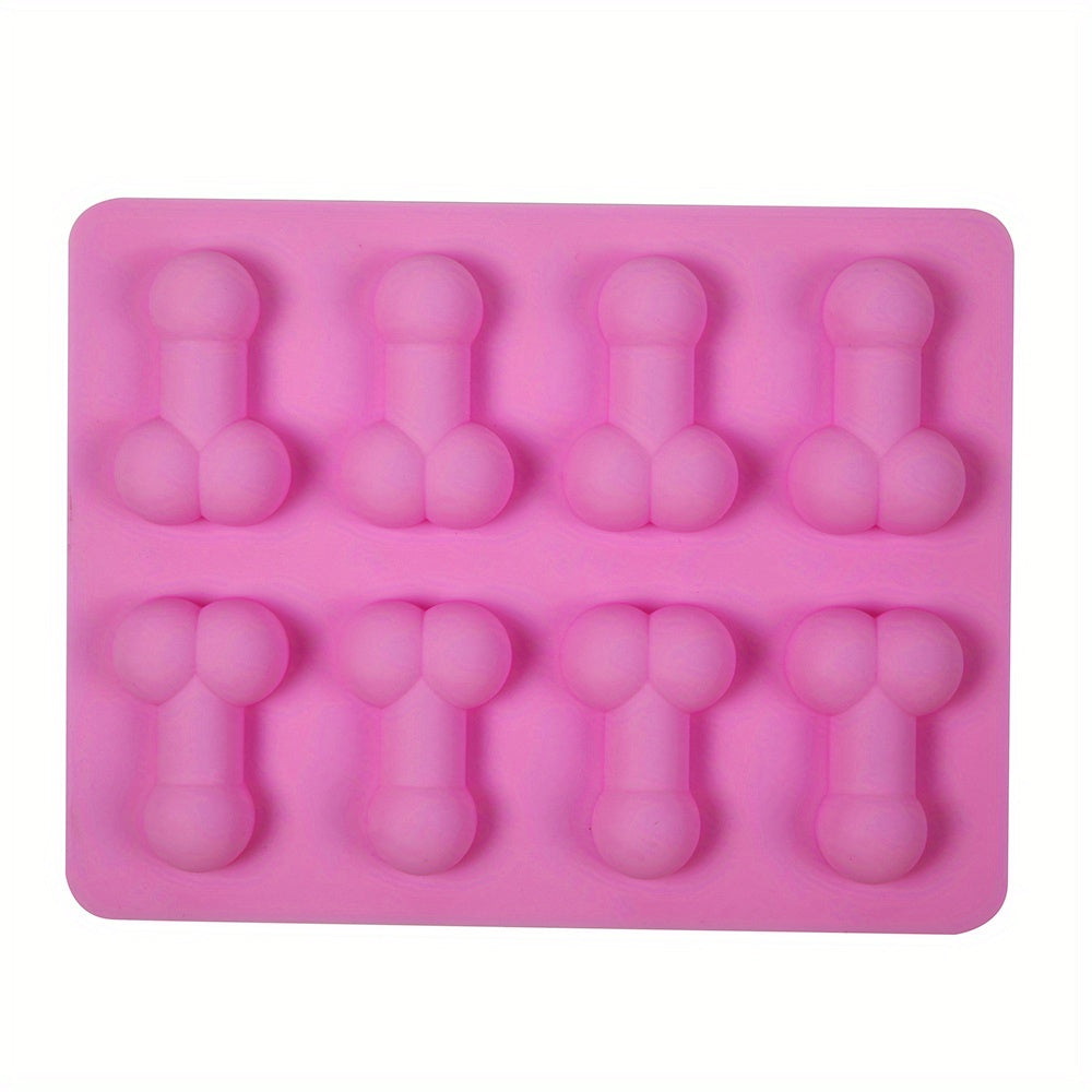 1pc, Funny Penis Chocolate Mold, 8 Cavity 3D Silicone Mold, Dick Shaped Candy Mold, Fondant Mold, For DIY Cake Decorating Tool, Baking Tools, Kitchen Gadgets, Kitchen Accessories, Home Kitchen Items
