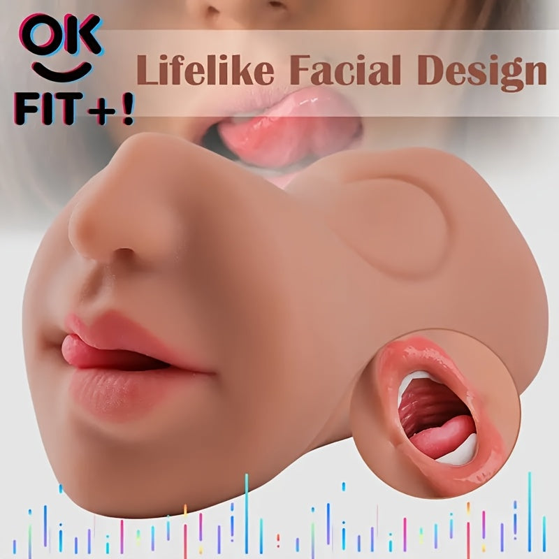 1 3-in-1 Male Masturbator, a Realistic Textured Adult Sex Toy, Suitable for Adult Men as a Miniature Touch Toy