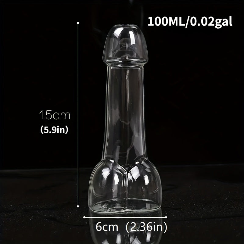 Unique Dick-Shaped Whiskey Glass - Reusable, Handwash Only - Perfect for Cocktails, Beer, Juice & Water - Ideal for Nightclubs, Bars, KTV Parties & Gifts