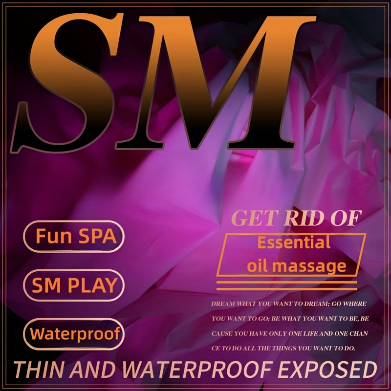 1 Sheet BDSM Waterproof Adult Sex Bed Sheets, Mess-Proof Play Sheet For Adults, Versatile Waterproof Bed Mattress Cover For Couple Messy Play And Bed Protection