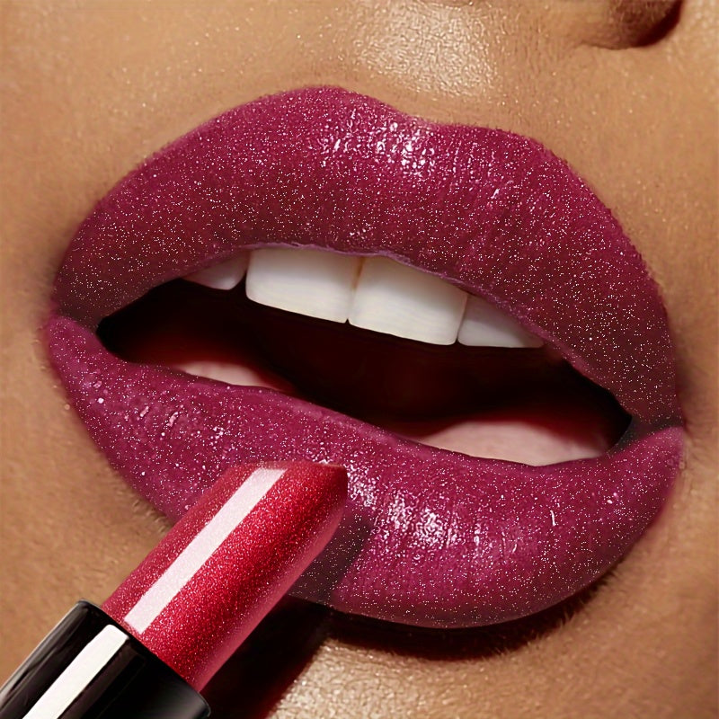 Long-lasting Star Studded Dragon Fruit Lipstick, Not Easy to Stick to the Cup, Not Easy to Fade, Glossy and Radiant Lips, Lip Makeup, Beauty Cosmetics