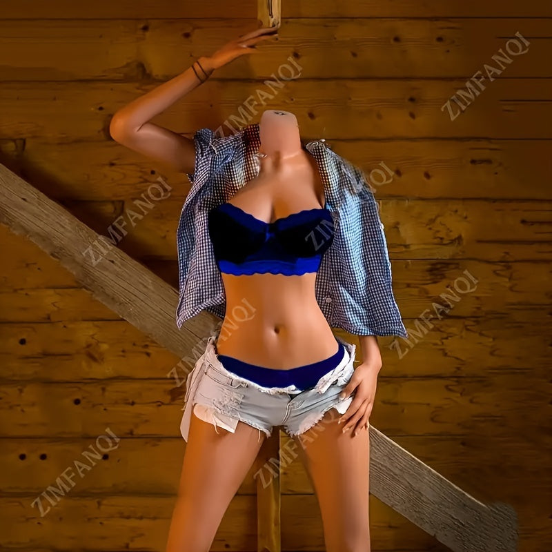 Realistic Adult Sex Doll Full Body Life Size Sex Dolls TPE Silicone Female Torso Sex Love Doll For Men Full Size Sex Doll With Lifelike Jelly Breast Feet Standing Sex Toy