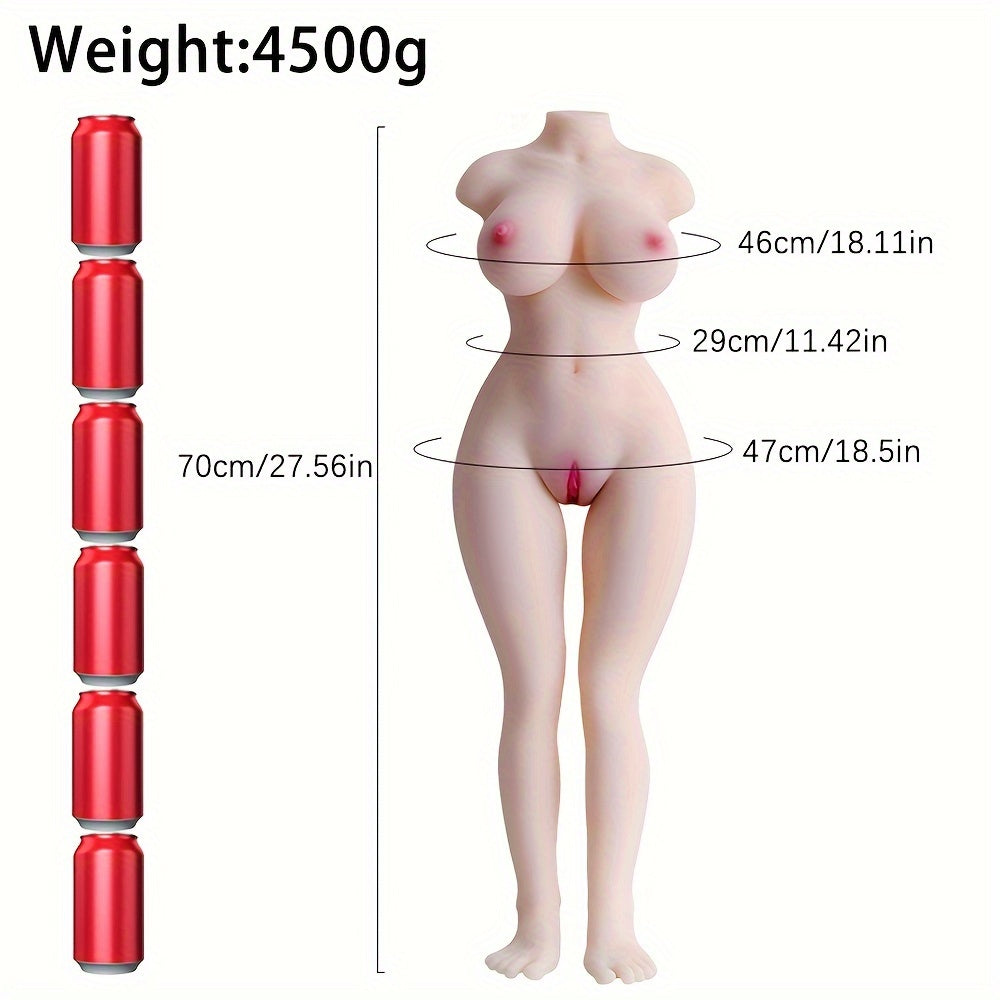 1pc Realistic Male Sex Doll, TPE Material, Soft Large Breasts, Insertable Vagina, Adult Love Doll for Men, No Battery Required, Use Without Electricity