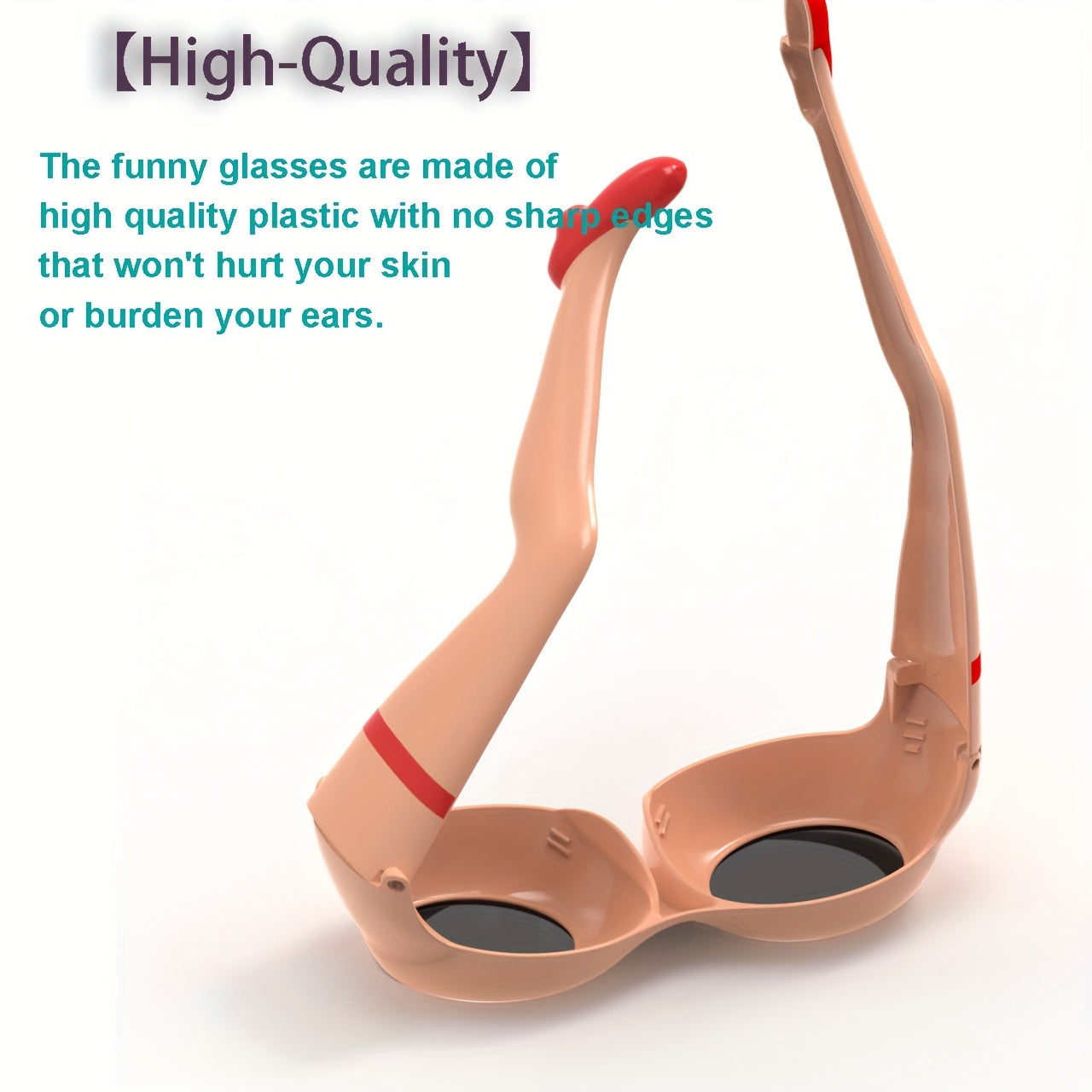 1pc/2pcs Novelty Hawaiian Themed Plastic Legs and Buttocks Glasses - Funny Party Eyewear for Bachelor, Graduation, Gags - Joke Spectacles for Christmas, Halloween, Easter - Adult Prank Gift, No Electricity Needed, Suitable fo