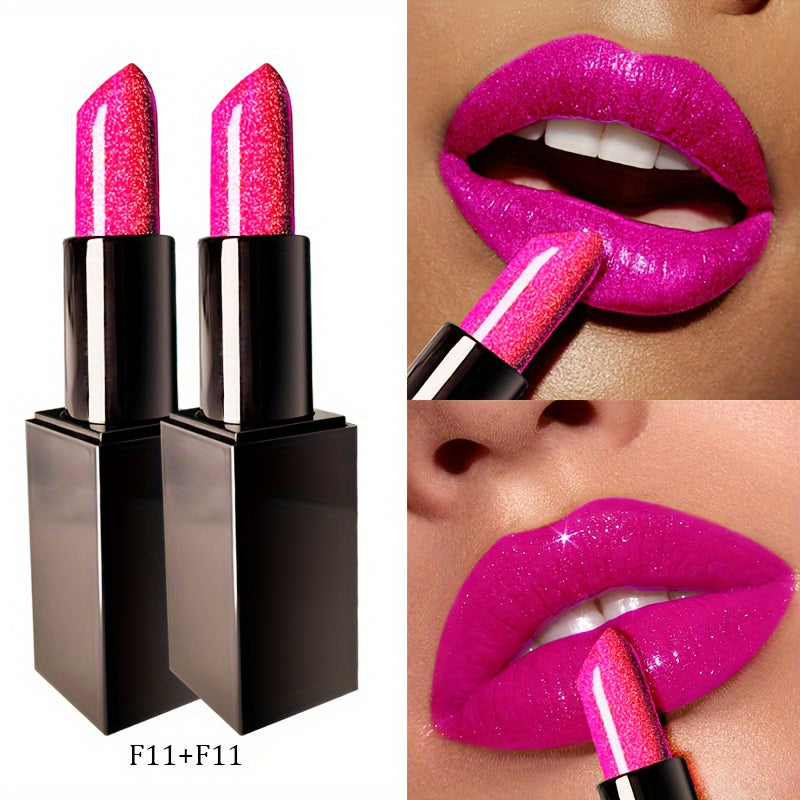 Long-lasting Star Studded Dragon Fruit Lipstick, Not Easy to Stick to the Cup, Not Easy to Fade, Glossy and Radiant Lips, Lip Makeup, Beauty Cosmetics