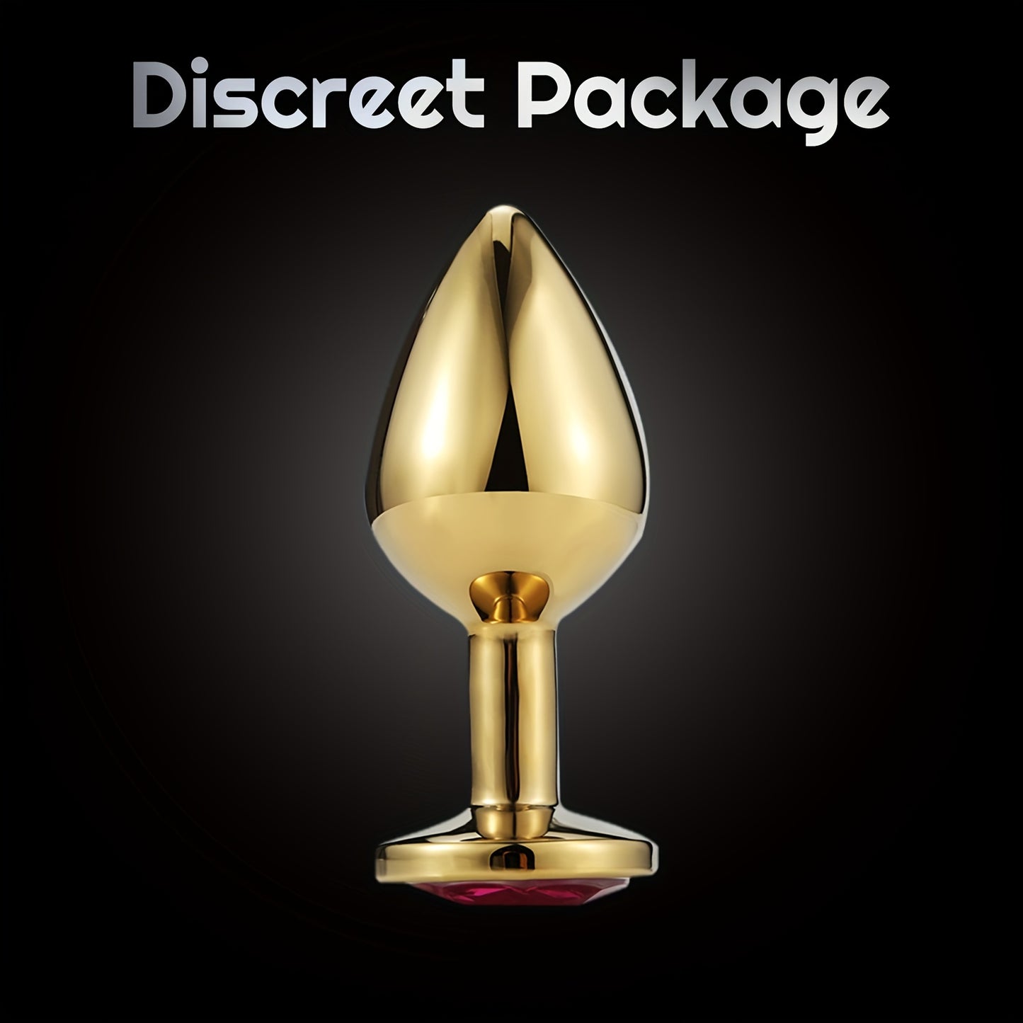 Unisex Sexy Metal Toys Anal Plug, Golden Mini Dildos Plug Toys With Jewelry Base Stimulation Massage Sex Tool For Orgasm Pleasure For Men Women SM Gay
