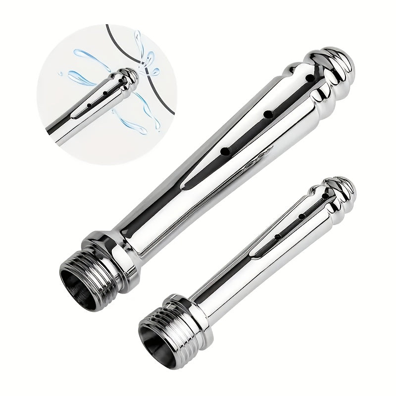 Solid Color Metal Anal Irrigator, Multifunctional Enema Cleaning Dilator, Easy to Clean, Hand Washable, Uncharged Sex Toy for Men and Women
