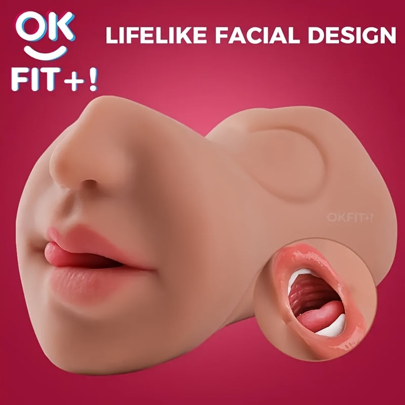 1 3-in-1 Male Masturbator, a Realistic Textured Adult Sex Toy, Suitable for Adult Men as a Miniature Touch Toy