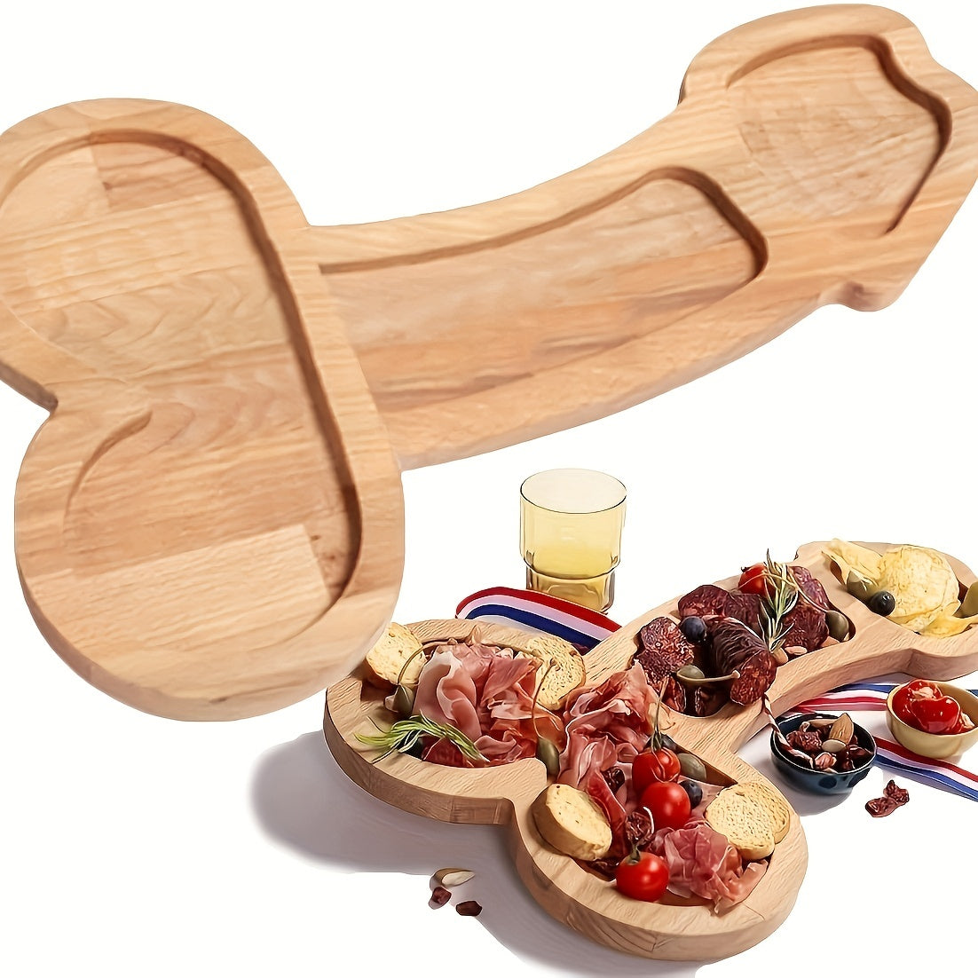1pc Funny Wooden Dinner/Fruit/Cheese/Charcuterie Plate - Perfect Bachelorette Party Gift!
