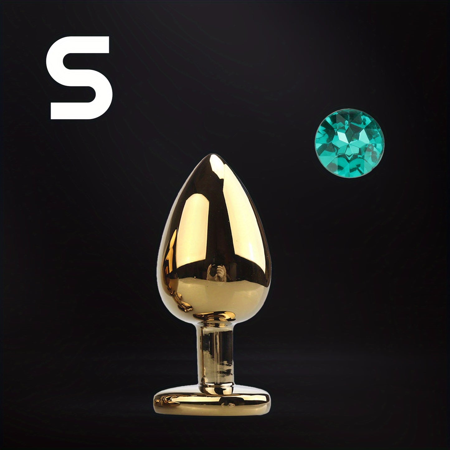 Unisex Sexy Metal Toys Anal Plug, Golden Mini Dildos Plug Toys With Jewelry Base Stimulation Massage Sex Tool For Orgasm Pleasure For Men Women SM Gay