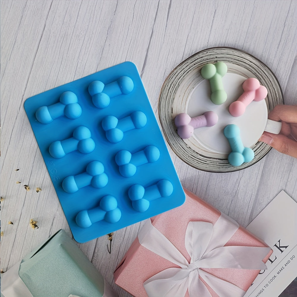 1pc, Funny Penis Chocolate Mold, 8 Cavity 3D Silicone Mold, Dick Shaped Candy Mold, Fondant Mold, For DIY Cake Decorating Tool, Baking Tools, Kitchen Gadgets, Kitchen Accessories, Home Kitchen Items