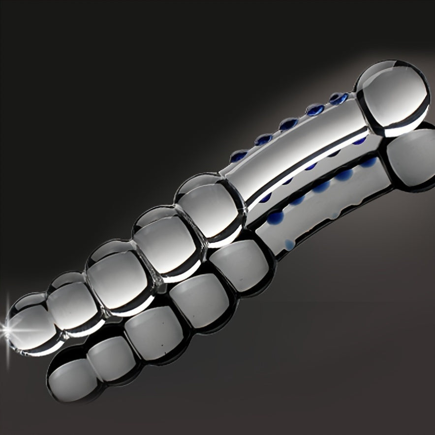 Glass Crystal Dildo: Wireless Adult Toy for Men and Women - 20cm/7.87in Length