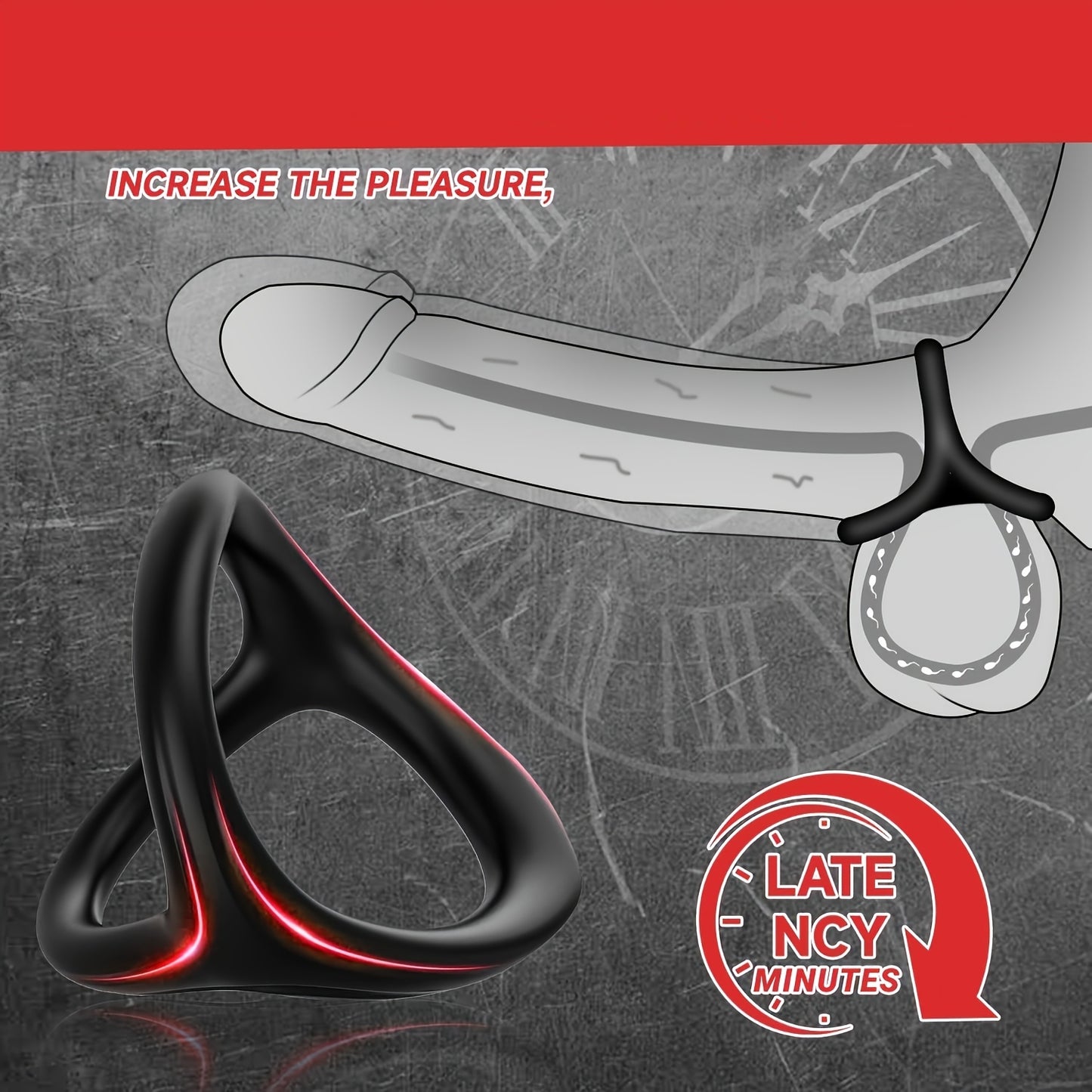 1pc Silicone Penis Cock Ring Male Couple Sex Toys Silicone Lock Sperm Ring Male Couple Toys Cock Ring for Man Adult Sex Toys
