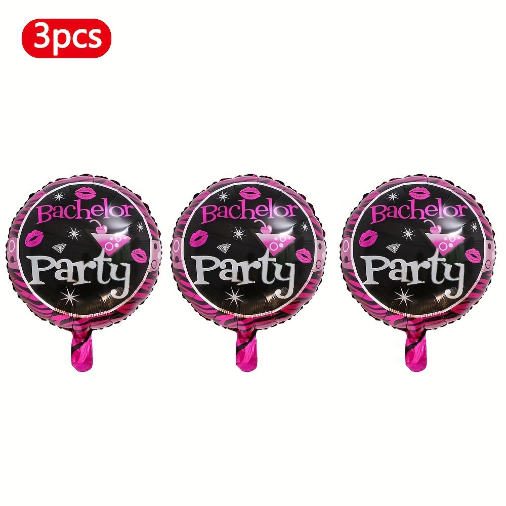 3pcs Hilarious Inflatable Balloons for Bachelorette Parties & Hen Nights - Perfect for Adult Celebrations, Room Decor, and Holiday Festivities