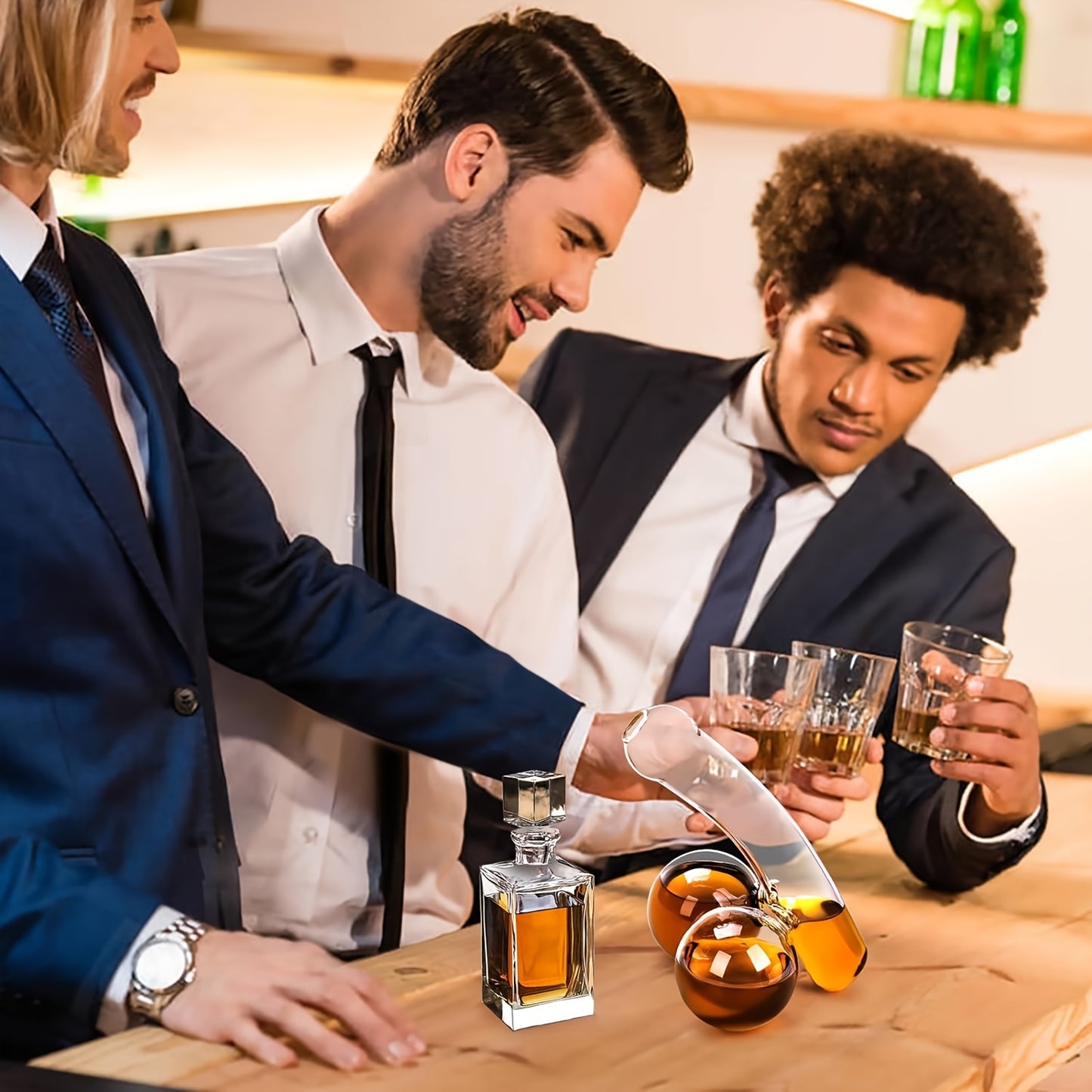 Unique & Funny Dick-Shaped Whiskey Decanter - High Borosilicate Glass, Polished Finish - Perfect for Anniversaries & Gag Gifts